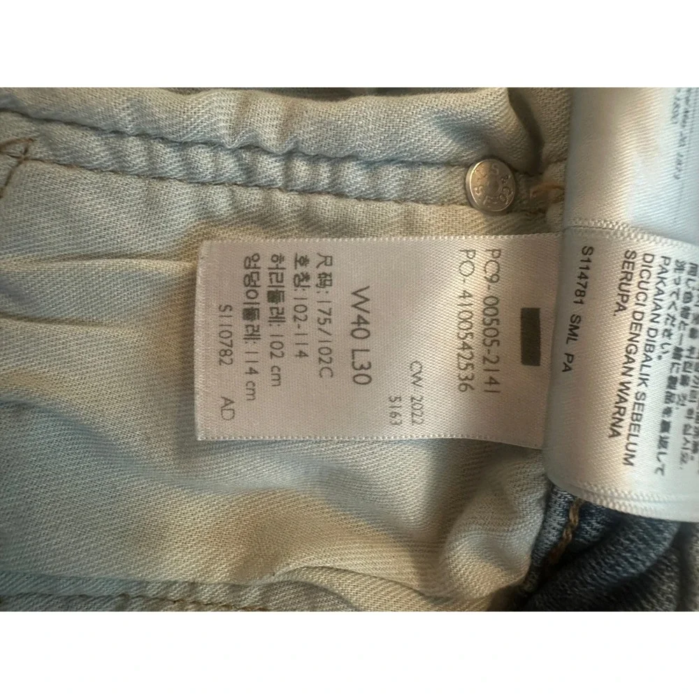 Levis 505 Regular Fit Jeans Mens 40x30 Medium Wash Straight Leg Denim 00505-2141